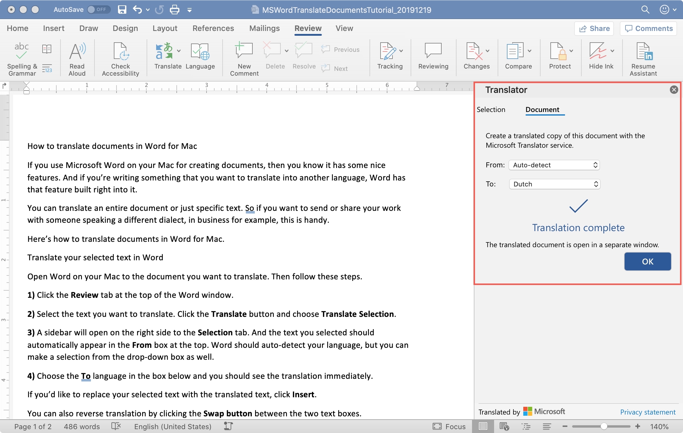 what happened to microsoft word for mac